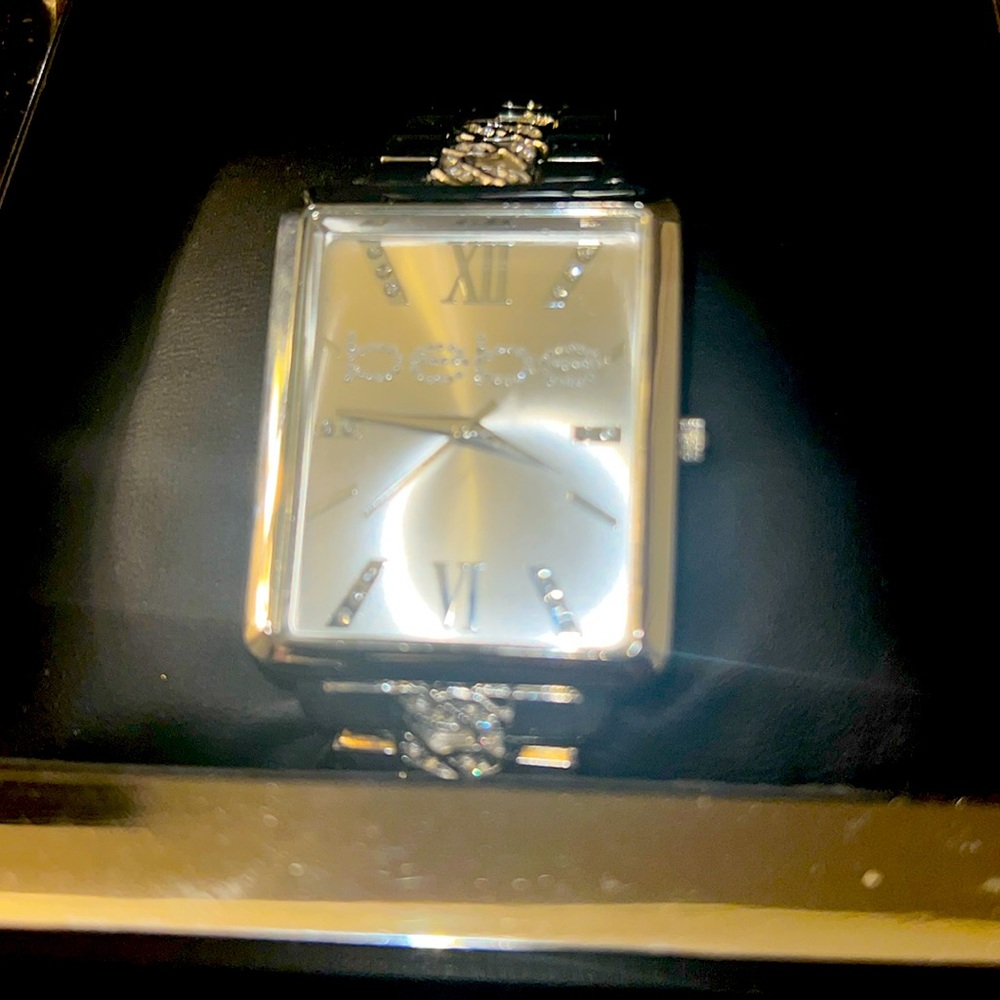 Bebe watch Silver with Zaworski crystal band